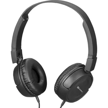 Sluchátka Sandberg Headset otevřená (On Ear) kabelová černá složitelná mobil