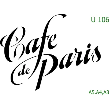 Šablona U 106 - A5 , Nelepící folie