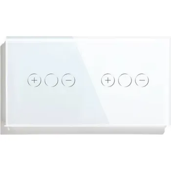 vypínač DVOJITÝ DOTYKOVÝ STMÍVAČ SPÍNAČ SVĚTLA SKLENĚNÝ