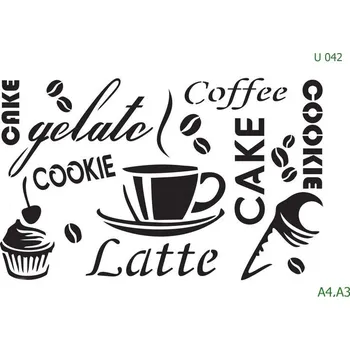 Šablona U 042 - A4 , Lepící fólie