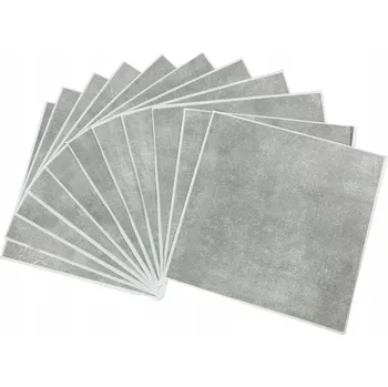 vinylová podlaha Podlahová dlaždice D-C-FIX šedá samolepicí PVC 30,5x30,5 cm 1,2 mm