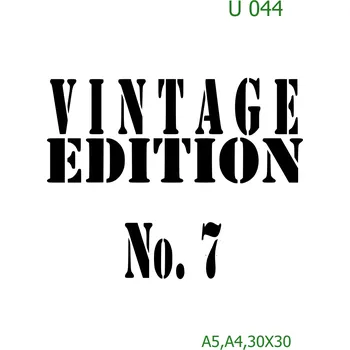 Šablona U 044 - A4 , Nelepící folie