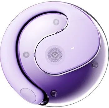 Sluchátka Bezdrátová Bluetooth sluchátka do uší OWS s mikrofonem HiFi stereo zvuk Smart Touch Vodotěsná sportovní sluchátka Type-C nabíjení fialová
