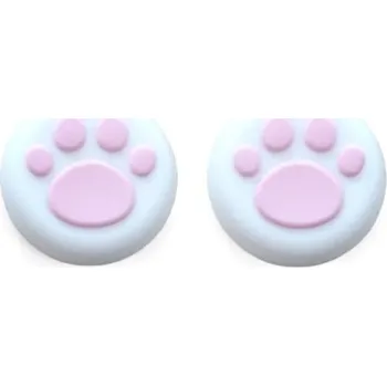 Sada 2 silikonových krytů na páčky ovladače s motivem tlapky pro PS5 PS4 Xbox Series X S Xbox One 360 Elite růžová