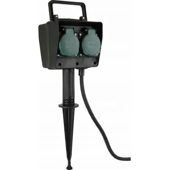 Elektrická zásuvka ZAHRADNÍ ELEKTRICKÁ ZÁSUVKA 4 ROZDĚLOVAČ 1,5 m