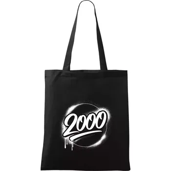Narozeninovy ročník graffiti 2000 - Taška bavlněná - 42 x 38 cm ( Černá )