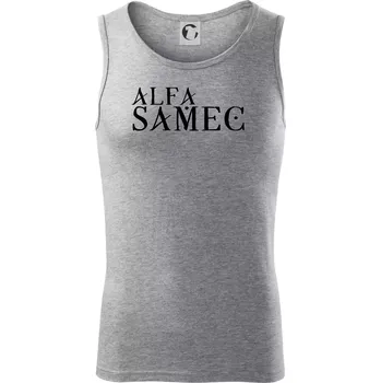 Alfa Samec - Tílko pánské Core - XL ( Tmavě šedý melír )