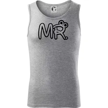 Mr, Mrs a Jr rodinná trička - Tílko pánské Core - XL ( Tmavě šedý melír )