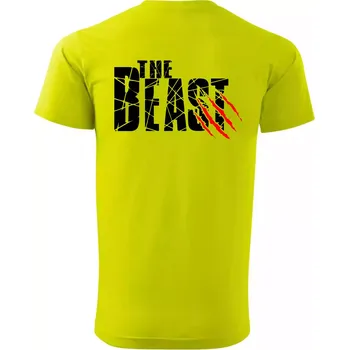 Pánské tričko The Beast - Klasické pánské triko vyšší gramáže - 3XL ( Limetková )