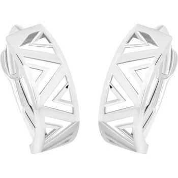 Náušnice GEMMAX Elegantní náušnice z bílého zlata – zlatý šperk ryzosti 585/1000 v Dárkovém balení s Certifikátem GLEWN-02342