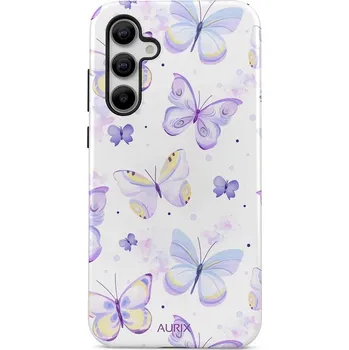 Pouzdro na mobilní telefon Kryt Samsung A55 AURIX pevný Butterflies (obal neboli pouzdro na Samsung A55)