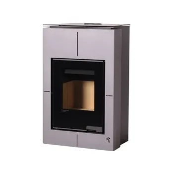 Krbová kamna Teplovodní krbová kamna s výměníkem HS Flamingo SAPORO 11 šedá