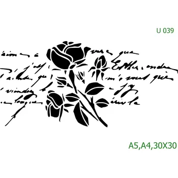 Šablona U 039 - 30 x 30 cm , Lepící fólie