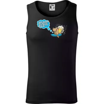 Pánské termoprádlo Žádnou malinovku, ale pivo - Tílko pánské Core - L ( Černá )