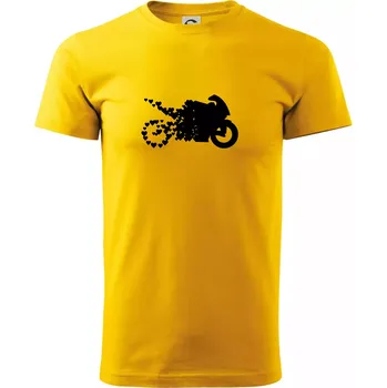 Moto love - Triko extra velké (5-8XL) - 7XL ( Žlutá )