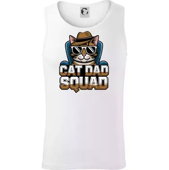 Pánské termoprádlo Cat dad squad - Tílko pánské Core - 2XL ( Bílá )