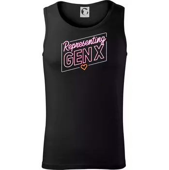 Pánské termoprádlo Generace X (Gen X) - Representing GEN X neon - Tílko pánské Core - L ( Černá )