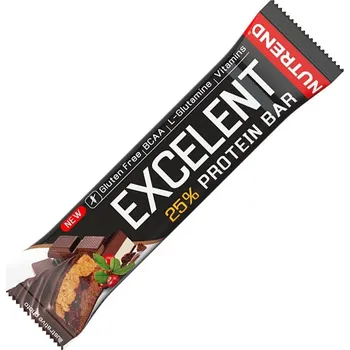 Nutrend Excelentní proteinová tyčinka Double - Excelent Protein Bar Double (1 tyčinka, Čokoláda s nugátem a brusinkami)