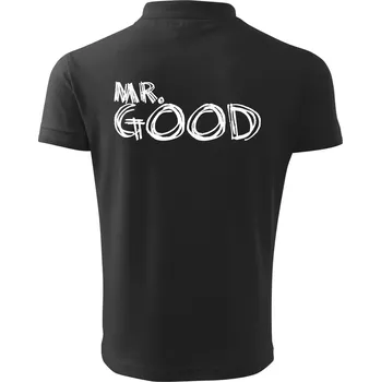 Pánská košile Mr. Good - Polokošile pánská Pique Polo 203 - 3XL ( Dřevěné uhlí )