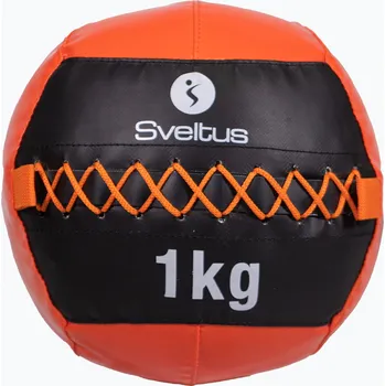 Medicinbal Sveltus Wall Ball 1 kg černá/červená