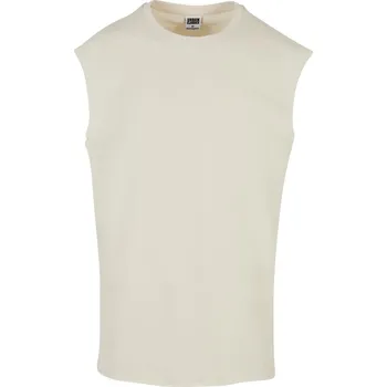 Pánské tílko Pánský nátělník Urban Classics s nezačištěným lemem Barva: whitesand, Velikost: 4XL