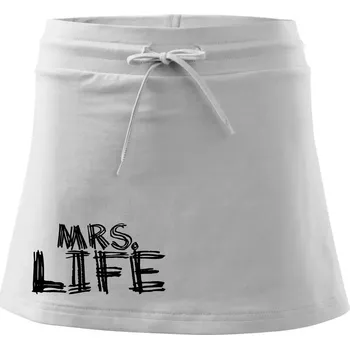 Dámská sukně Mrs. Life - Sportovní sukně - two in one - XS ( Bílá )