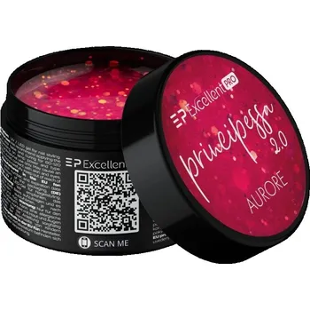 Lak na nehty Multifunkční stavební gél s částečkami Principessa 2.0 Aurore 15g