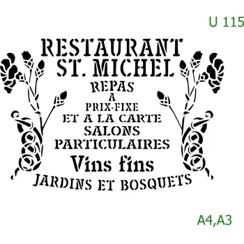 Šablona U 115 - A4 , Lepící fólie