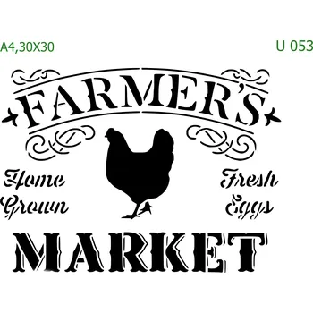 Šablona U 053 - 30 x 30 cm , Lepící fólie