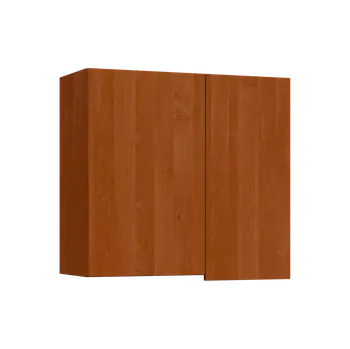 Kuchyňská skříňka SIHR - 8 horní skříňka, 2-dveřová, rohová, levá, 750x800x300, olše jantar