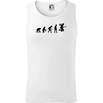 Evoluce kytarista - výskok - Tílko pánské Core - S ( Bílá )