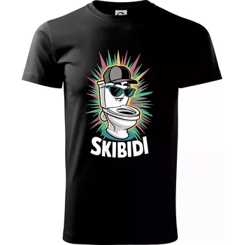 Pánské tričko Skibidi thug - Triko extra velké (5-8XL) - 6XL ( Černá )