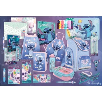 Školní batoh Lilo and Stitch Školní set sada Lilo a Stitch 23 ks školní batoh aktovka, penál, sáček, a doplňky 13243/23/01