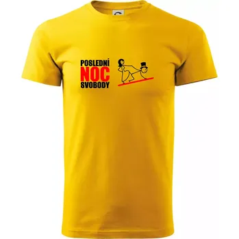 Poslední noc - Triko extra velké (5-8XL) - 6XL ( Žlutá )