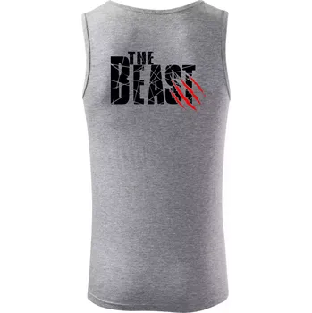 The Beast - Tílko pánské Core - L ( Tmavě šedý melír )