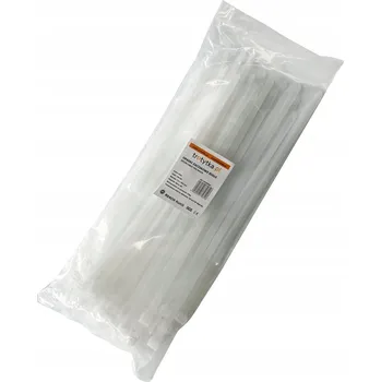 Stahovací páska Stahovací pásky kabelové Stahovací Pásky UV - 100 ks, silné 7,6 x 300 mm, bílé