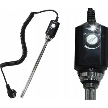 Radiátor TOPNÉ TĚLESO DO KOUPELNOVÉHO RADIÁTORU ČERNÉ 300W ELEKTRICKÉ S TERMOSTATEM