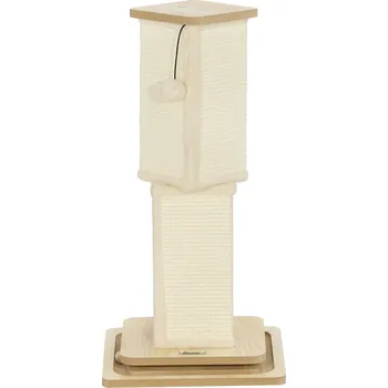 PawHut škrabadlo 3 v 1, 67cm škrabadlo, sisalové škrabadlo pro kočky s míčkem na hraní, škrabadlo pro kočky, kočičí škrabadlo, vnitřní, dub | Aosom