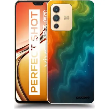 Pouzdro na mobilní telefon Picasee silikonový průhledný obal pro Vivo V23 5G - Solar