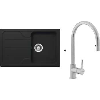 Nerezový dřez Schock Set dřezu a baterie SIKO SET1
