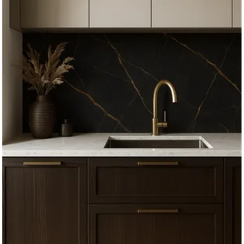 Nábytek Kronospan Zástěna pracovní desky Nero Bronzo / K698 PN 2050 x 640 mm