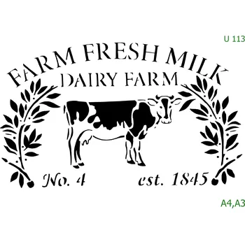 Šablona U 113 - A4 , Nelepící folie