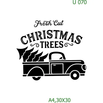 Šablona U 070 - 30 x 30 cm , Nelepící folie