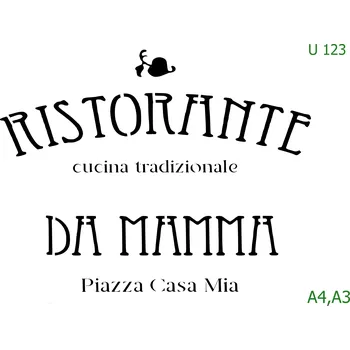 Šablona U 123 - A4 , Nelepící folie