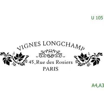 Šablona U 105 - A4 , Nelepící folie