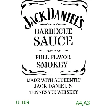 Šablona U 109 - A3 , Nelepící folie