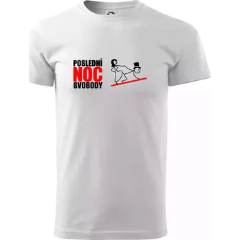 Pánské tričko Poslední noc - Triko extra velké (5-8XL) - 7XL ( Bílá )