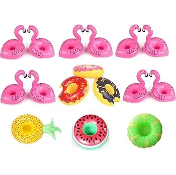 Nafukovací kruh Nafukovací držák nápojů 16 ks