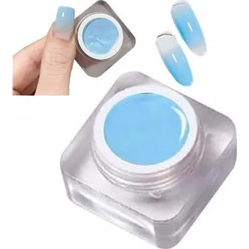 Přípravek na nehty Gel UV LED lak na nehty Soak off Ombre 8ml, barva Modrá #3