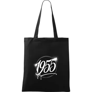Narozeninovy ročník graffiti 1955 - Taška bavlněná - 42 x 38 cm ( Černá )